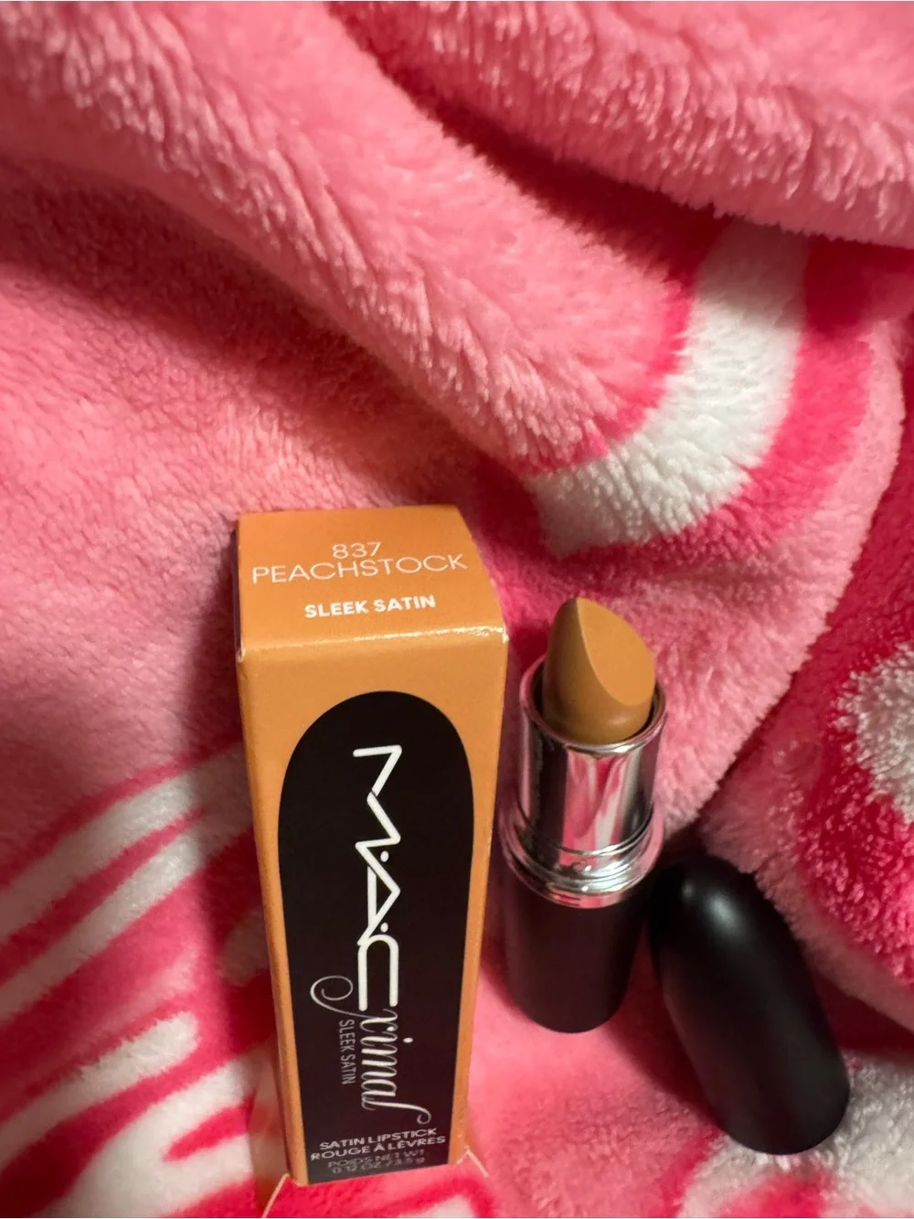 MAC Cosmetics Satin Lipstick 837 Peachstock - Sleek Satin Finish - New In Box